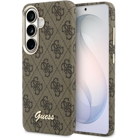 Guess Case 4G Script Magsafe For Samsung Galaxy S26 Brown - (GUHMS26S5P4FWMSW)