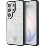 Guess Case Fixed Glitter Triangle Magsafe For Samsung Galaxy S26 Ultra Silver - (GUHMS26LPFGTSCMS)