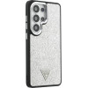 Guess Case Fixed Glitter Triangle Magsafe For Samsung Galaxy S26 Ultra Silver - (GUHMS26LPFGTSCMS)