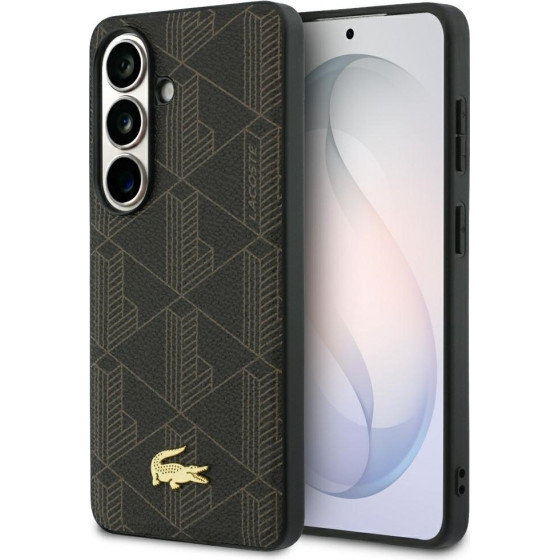 LACOSTE Case Pvc Monogram The Blend Magsafe For Samsung Galaxy S26 Plus Brown - (LCHMS26MPBSMW)