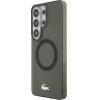 LACOSTE Case Shockproof Frosted Gold Logo Magsafe For Samsung Galaxy S26 Ultra Black - (LCHMS26LUFWAK)