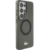 LACOSTE Case Shockproof Frosted Gold Logo Magsafe For Samsung Galaxy S26 Ultra Black - (LCHMS26LUFWAK)