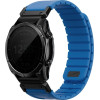 UNIQ Fluo x Smart-Fit Strap For Garmin 22mm Blue - (UNIQ-22MM-FLUOOBLU)