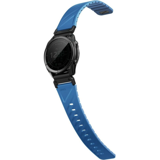 UNIQ Fluo x Smart-Fit Strap For Garmin 22mm Blue - (UNIQ-22MM-FLUOOBLU)