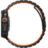 UNIQ Strova Flex Strap For Apple Watch 44/45/46/49mm Black Orange - (UNIQ-49MM-STRVFMBLKVORG)