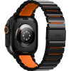 UNIQ Strova Flex Strap For Apple Watch 44/45/46/49mm Black Orange - (UNIQ-49MM-STRVFMBLKVORG)