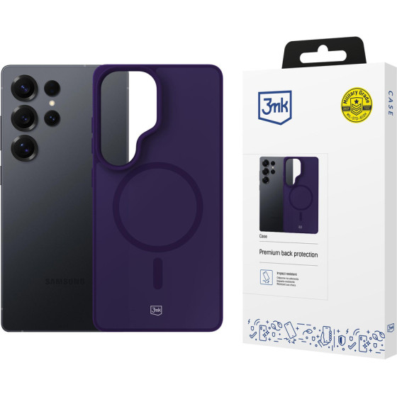 3MK Protection 3MK Smoke Magcase For Samsung Galaxy S25 Ultra - Purple-Translucent - (W-3SmoMgPur-SGS25U-0)