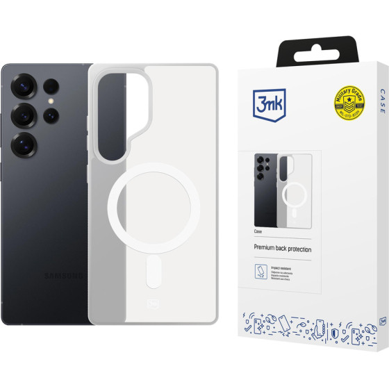 3MK Protection 3MK Smoke Magcase For Samsung Galaxy S25 Ultra - White-Translucent - (W-3SmoMgWhi-SGS25U-0)