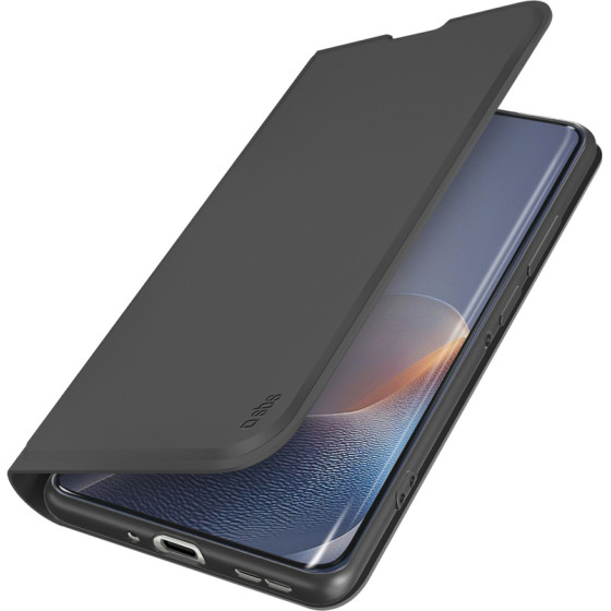 SBS Wallet Smooth Case For Motorola Edge 60 Fusion With Flap - Black - (TEWALMOE60FK)