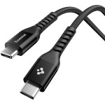 Spigen Essential Usb C To Usb C 100W Fabric Cable, Black EB10010CCa - (ACA11103)
