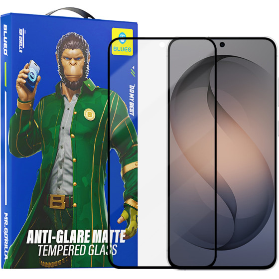 BLUEO - Anti-Glare Matte Glass - Samsung Galaxy S26 - Black