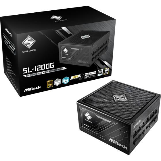 Asrock Steel Legend SL-1200G 1200W ����� ����������� ���������� Full Modular 80 Plus Gold - (90-UXS120-GFEAAA)