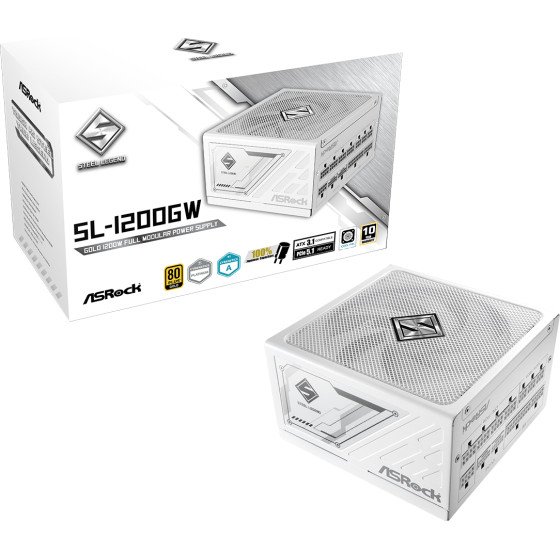 Asrock Steel Legend SL-1200GW 1200W ����� ����������� ���������� Full Modular 80 Plus Gold - (90-UXS120-GFEABA)