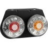 GloboStar Tailight ���� ������ �������� Led 9W 360lm 180� Dc 24V ��������� IP66 ��������� & ������� & ����� ����� 6000K - �18.5 x �5 x �10cm - ������ 2 �������� - 1 ����� ������� - (999-0251)