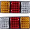 GloboStar Tailight ���� ������ �������� Led 9W 360lm 180� Dc 24V ��������� IP66 ��������� & ������� & ����� ����� 6000K - �33 x �2.4 x �14cm - ������ 2 �������� - 1 ����� ������� - (999-0260)