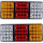 GloboStar Tailight ���� ������ �������� Led 9W 360lm 180� Dc 24V ��������� IP66 ��������� & ������� & ����� ����� 6000K - �33 x �2.4 x �14cm - ������ 2 �������� - 1 ����� ������� - (999-0260)
