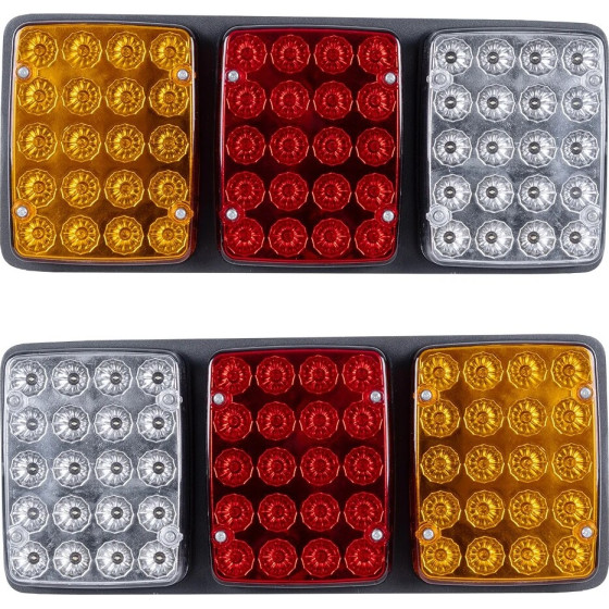 GloboStar Tailight ���� ������ �������� Led 9W 360lm 180� Dc 24V ��������� IP66 ��������� & ������� & ����� ����� 6000K - �33 x �2.4 x �14cm - ������ 2 �������� - 1 ����� ������� - (999-0260)