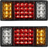 GloboStar Tailight ���� ������ �������� Led 9W 360lm 180� Dc 24V ��������� IP66 ��������� & ������� & ����� ����� 6000K - �34.5 x �5.5 x �15cm - ������ 2 �������� - 1 ����� ������� - (999-0258)