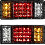GloboStar Tailight ���� ������ �������� Led 9W 360lm 180� Dc 24V ��������� IP66 ��������� & ������� & ����� ����� 6000K - �34.5 x �5.5 x �15cm - ������ 2 �������� - 1 ����� ������� - (999-0258)