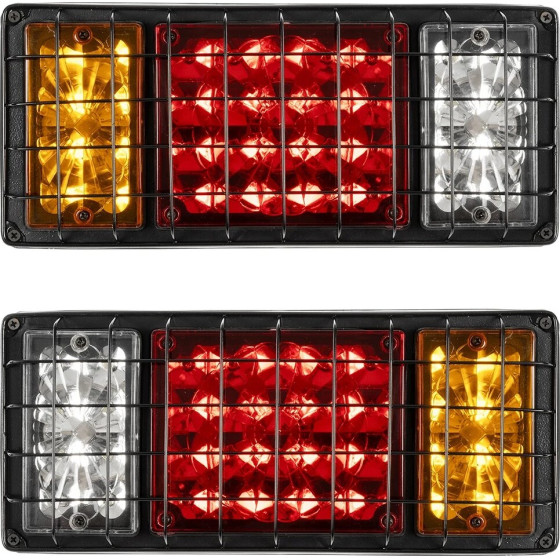 GloboStar Tailight ���� ������ �������� Led 9W 360lm 180� Dc 24V ��������� IP66 ��������� & ������� & ����� ����� 6000K - �34.5 x �5.5 x �15cm - ������ 2 �������� - 1 ����� ������� - (999-0258)