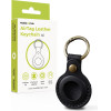 Mobile Origin Airtag Leather Keychain A6, Black - (MO-ALK-BLK)