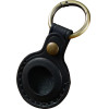 Mobile Origin Airtag Leather Keychain A6, Black - (MO-ALK-BLK)