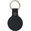 Mobile Origin Airtag Leather Keychain A6, Black - (MO-ALK-BLK)