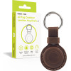 Mobile Origin Airtag Outdoor Leather Keychain A7, Midnight Brown - (MO-AOLK-MBRW)