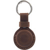 Mobile Origin Airtag Outdoor Leather Keychain A7, Midnight Brown - (MO-AOLK-MBRW)
