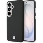 BMW Signature Pu Leather Metal Logo Magnetic Case For Samsung Galaxy S26 Black - (BMHMS26S25PFWKCSK)
