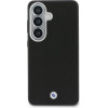 BMW Signature Pu Leather Metal Logo Magnetic Case For Samsung Galaxy S26 Black - (BMHMS26S25PFWKCSK)
