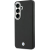 BMW Signature Pu Leather Metal Logo Magnetic Case For Samsung Galaxy S26+ Black - (BMHMS26M25PFWKCSK)