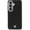 BMW Signature Pu Leather Metal Logo Magnetic Case For Samsung Galaxy S26+ Black - (BMHMS26M25PFWKCSK)