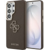 Guess Pu 4G Resin Metal Logo Case For Samsung Galaxy S26 Ultra Brown - (GUHCS26L5PS4RGGW)