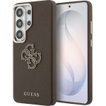 Guess Pu 4G Resin Metal Logo Case For Samsung Galaxy S26 Ultra Brown - (GUHCS26L5PS4RGGW)