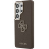 Guess Pu 4G Resin Metal Logo Case For Samsung Galaxy S26 Ultra Brown - (GUHCS26L5PS4RGGW)