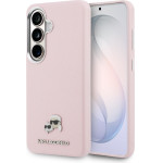 Karl Lagerfeld Grained Pu Leather K&Ch Heads Magnetic Case For Samsung Galaxy S26 Pink - (KLHMS26S6PFKCLP)