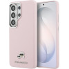 Karl Lagerfeld Grained Pu Leather K&Ch Heads Magnetic Case For Samsung Galaxy S26 Ultra Pink - (KLHMS26L6PFKCLP)
