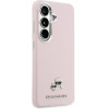 Karl Lagerfeld Grained Pu Leather K&Ch Heads Magnetic Case For Samsung Galaxy S26+ Pink - (KLHMS26M6PFKCLP)