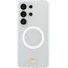 LACOSTE PC/Tpu Frosted Finish Gold Logo Magnetic Case For Samsung Galaxy S26 Ultra White - (LCHMS26LUFWAH)