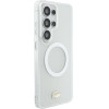 LACOSTE PC/Tpu Frosted Finish Gold Logo Magnetic Case For Samsung Galaxy S26 Ultra White - (LCHMS26LUFWAH)