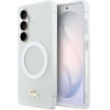 LACOSTE PC/Tpu Frosted Finish Gold Logo Magnetic Case For Samsung Galaxy S26 White - (LCHMS26SUFWAH)