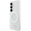 LACOSTE PC/Tpu Frosted Finish Gold Logo Magnetic Case For Samsung Galaxy S26 White - (LCHMS26SUFWAH)