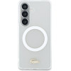LACOSTE PC/Tpu Frosted Finish Gold Logo Magnetic Case For Samsung Galaxy S26 White - (LCHMS26SUFWAH)
