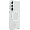 LACOSTE PC/Tpu Frosted Finish Gold Logo Magnetic Case For Samsung Galaxy S26 White - (LCHMS26SUFWAH)
