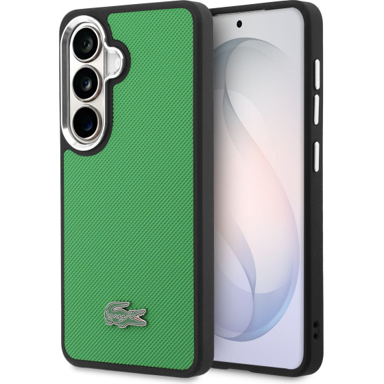 LACOSTE Petit Pique Metal Logo Magnetic Case For Samsung Galaxy S26+ Estragon Green - (LCFCMS26MPLAN)