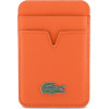 LACOSTE Pu Iconic Petit Pique Magsafe Wallet Orange - (LCWMSPLAO)