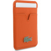 LACOSTE Pu Iconic Petit Pique Magsafe Wallet Orange - (LCWMSPLAO)
