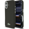 LACOSTE Pvc Iconic Petit Pique Metal Logo Magsafe Case For Iphone 16 Black - (LCFCMP16SPLAK)
