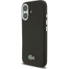LACOSTE Pvc Iconic Petit Pique Metal Logo Magsafe Case For Iphone 16 Black - (LCFCMP16SPLAK)